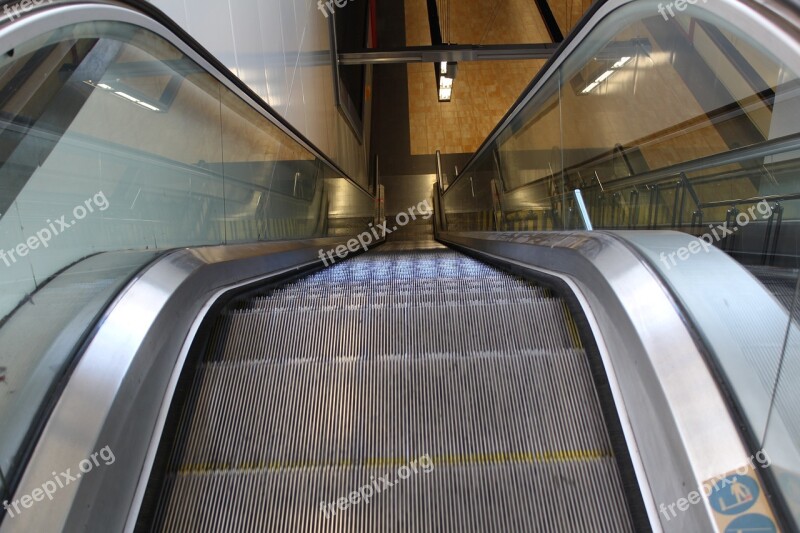 Escalator Railing Metro Free Photos