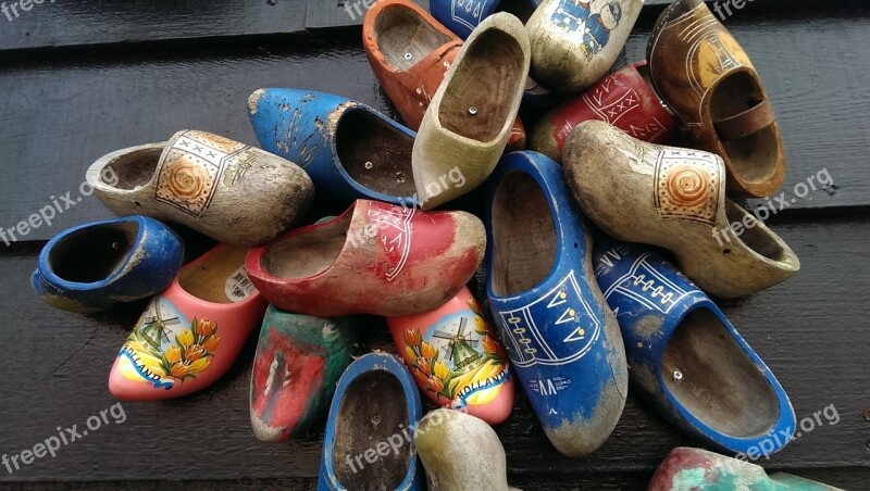 Clogs Shoes Holland Dutch Wooden Shoes