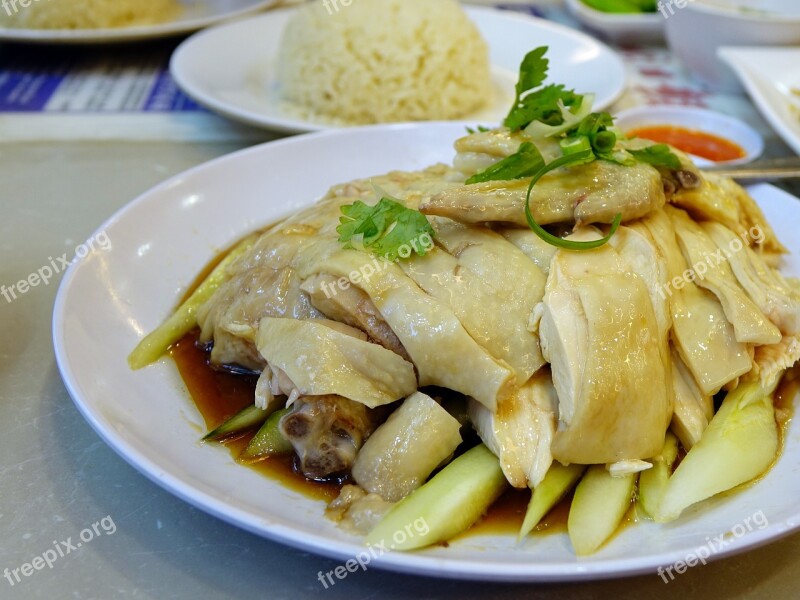 Chicken Rice 白斩鸡 Food Asian Chicken