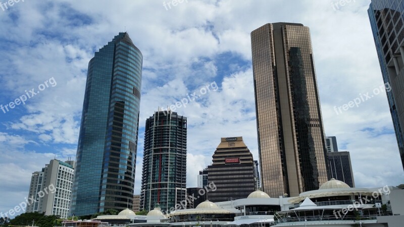 Brisbane City Australia River Bridge