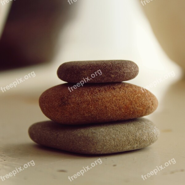 Stones Stone Pile Stack Meditation Still