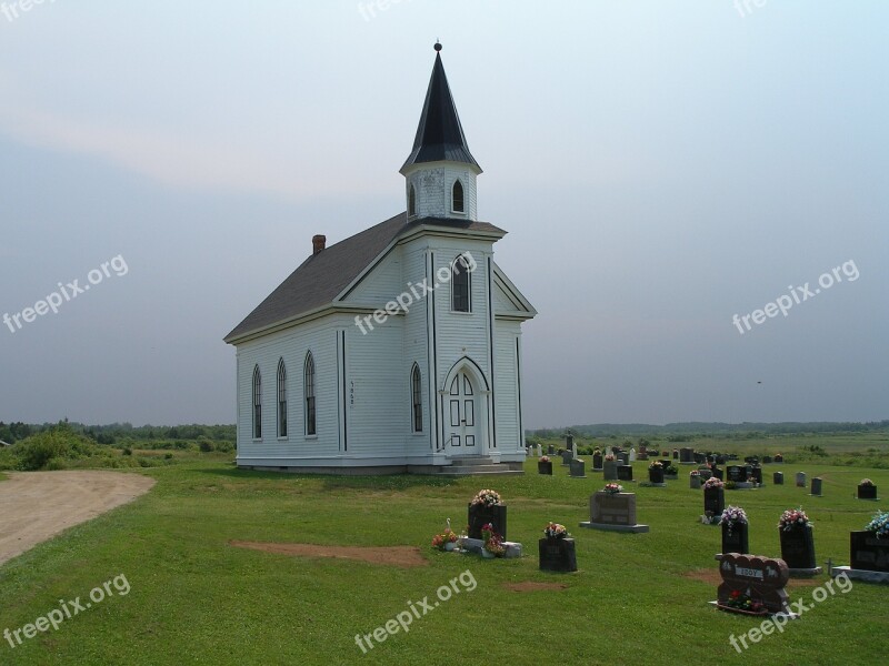 Church New Brunswick Overcast Free Photos