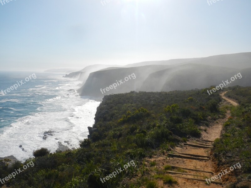 Mist Sea Ocean Mountain Coast