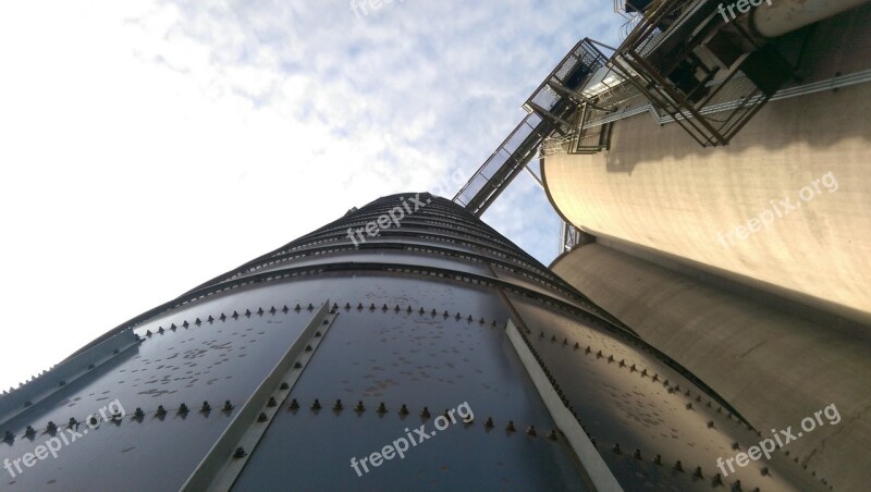 Silo Depth Agriculture Factory Free Photos