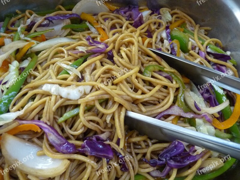 Chicken Chow Mein Pasta Oriental Food Free Photos