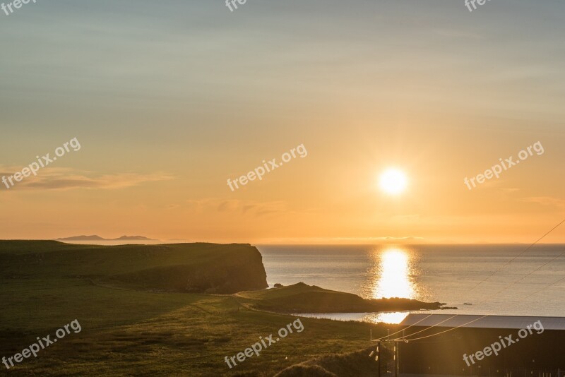 Waternish Trumpan Coast Sea Water