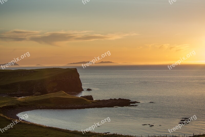 Waternish Trumpan Coast Sea Water