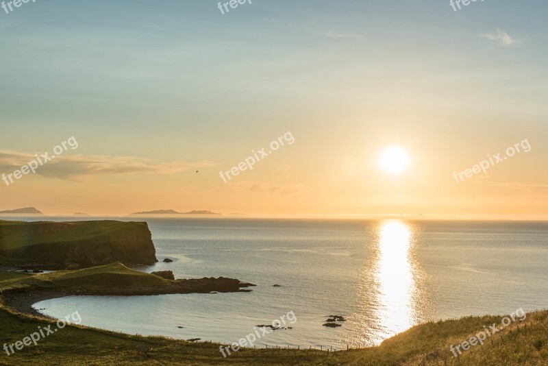 Waternish Trumpan Coast Sea Water