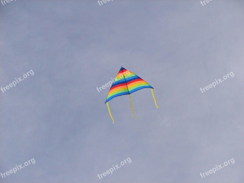 Kite Clouds Sky Fly Summer