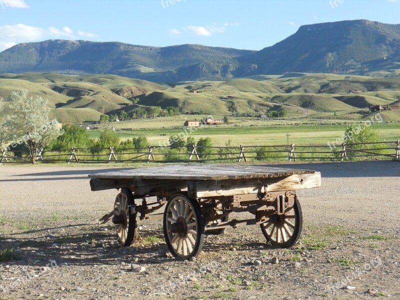 Wagon Prairie Vintage Antique West