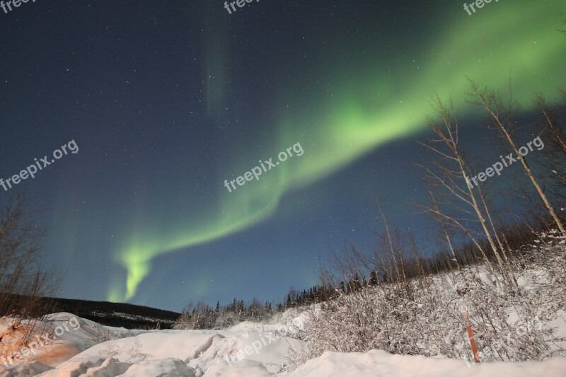 Aurora Borealis Northern Lights Night Sky