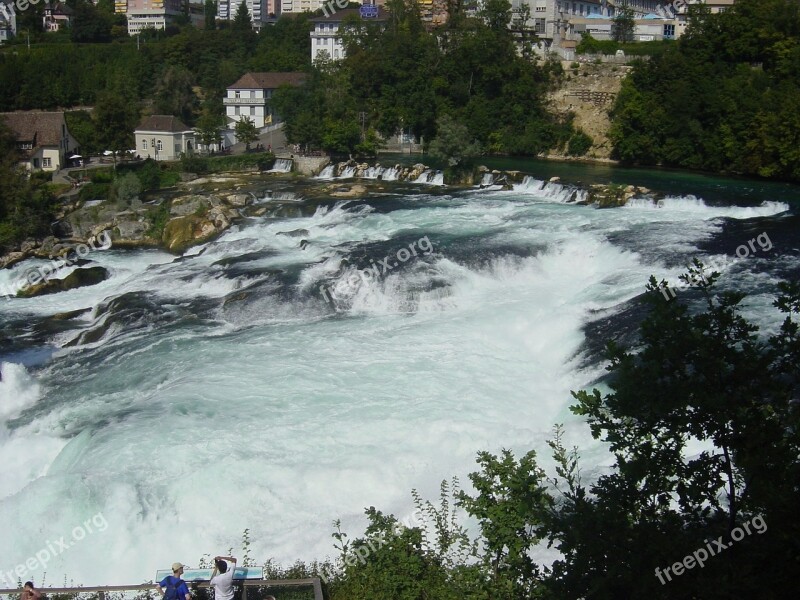 Waterfalls Reno Rhine Falls Rheinfall Schaffhausen