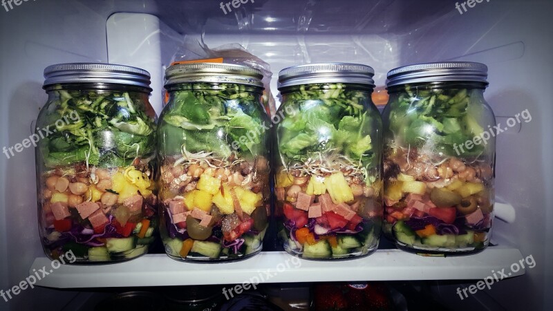 Salad Jar Salad Mason Jar Food Healthy