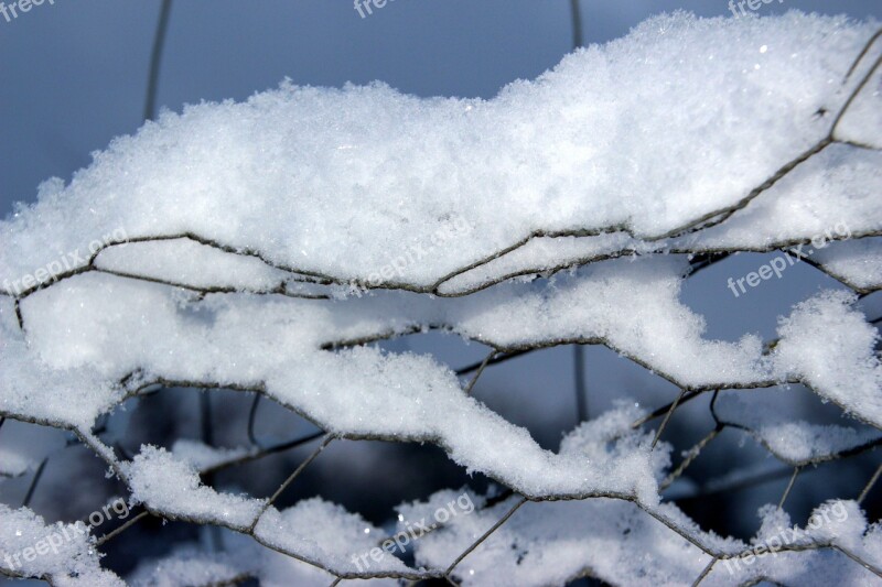 Snow Snow Crystals Winter Cold Frosty