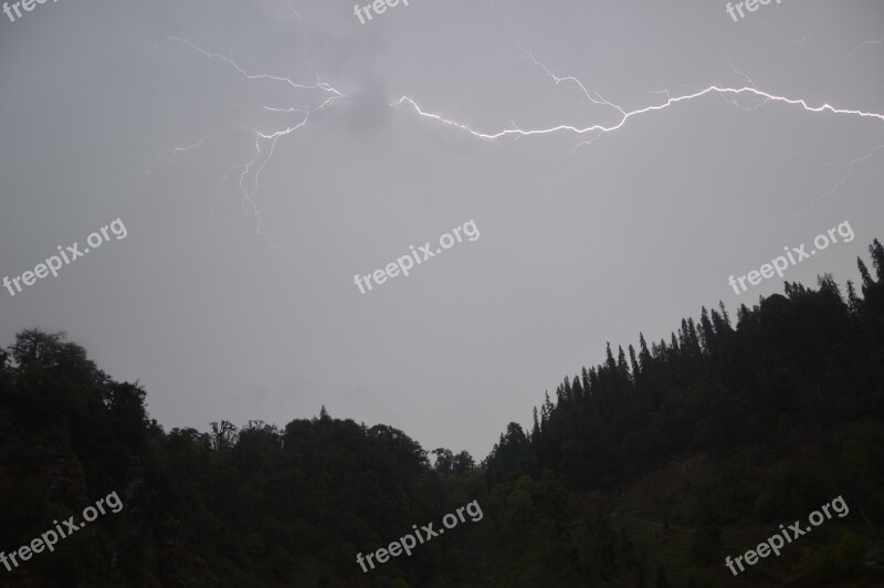 Silver Lining Cloud Lightning Free Photos