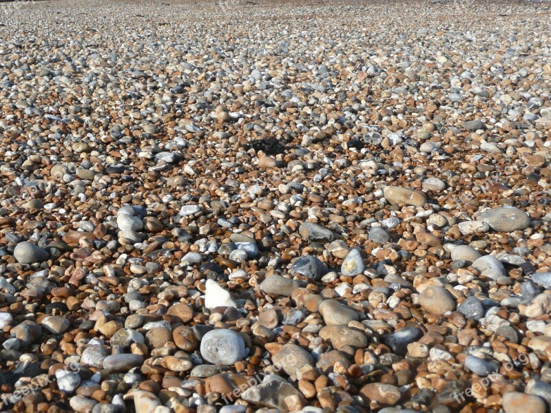 Pebble Beach Kingsdown England Coast Beach Pebble