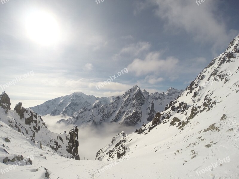 Mountains Tatry Snow Vysoké Tatry Country