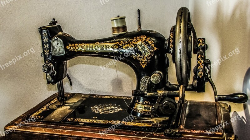 Sewing Machine Old Antique Retro Vintage