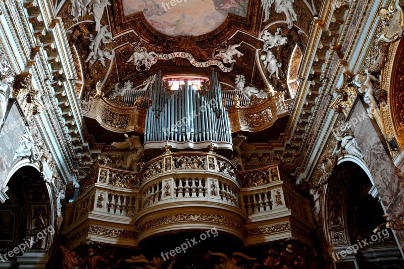 Church Interior Pipe Organ Musical Instrument Church