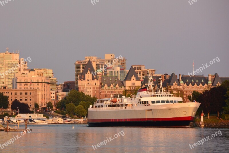 Victoria Bc Inner Harbor Ferry Coho Canada