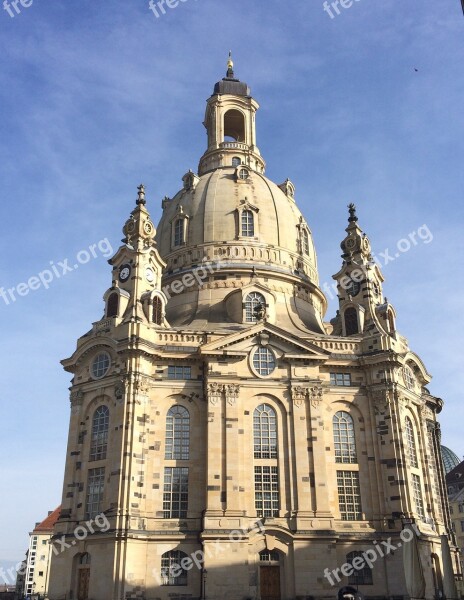 Frauenkirche Dresden City Architecture Saxony Neumarkt