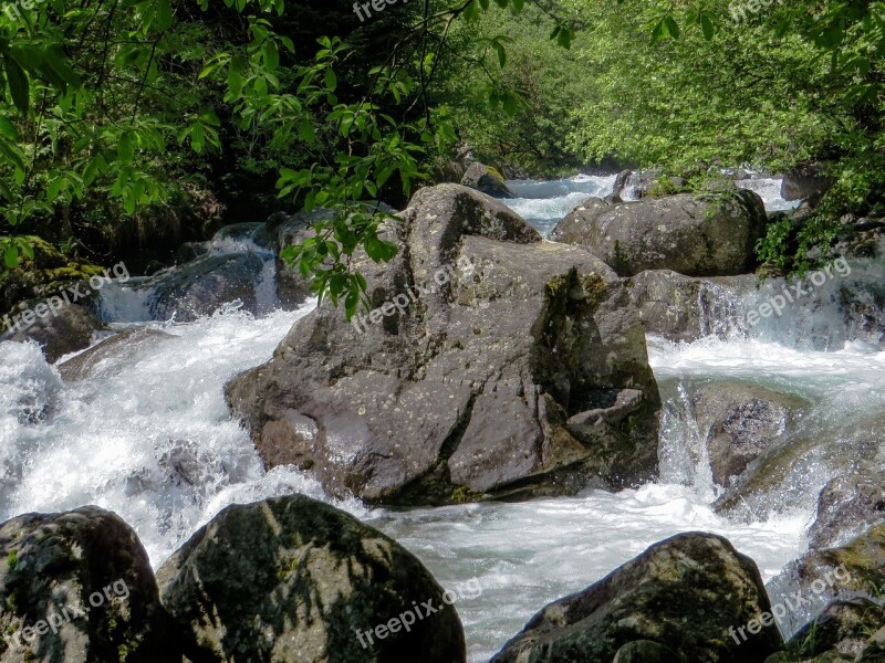 Nature Water Wild River Waterfall