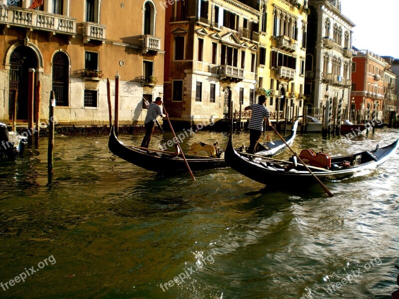 Venice Channel Boats Italy Water