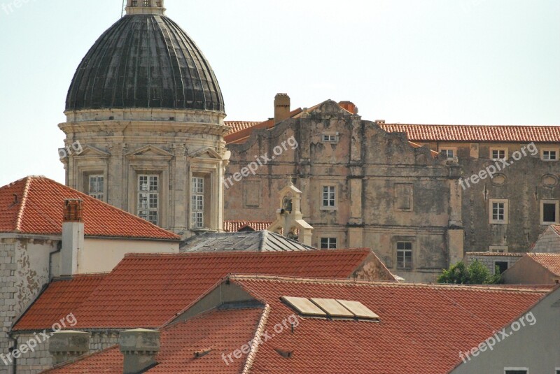 Dubrovnik Croatia Mediterranean Adriatic Church