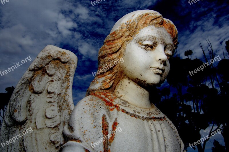 Angel Memorial Tombstone Free Photos