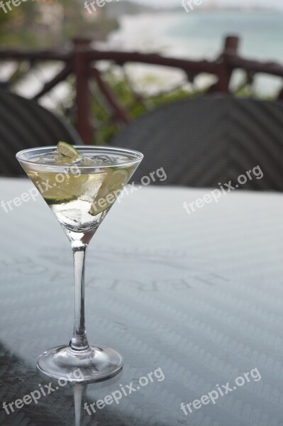 Martini Glass Holidays Drink Alcohol