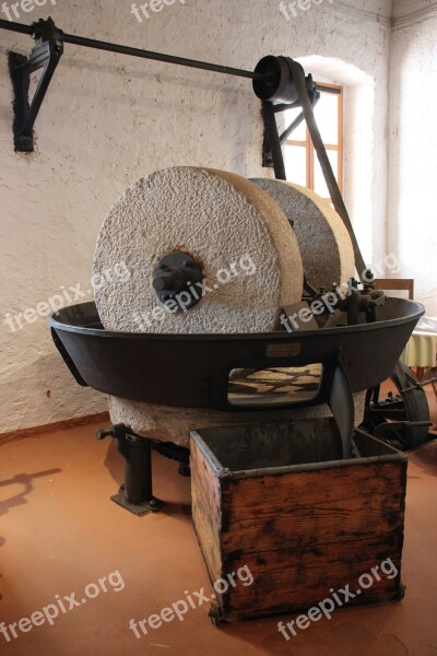 Old Olive Press Oil Wheel Mill