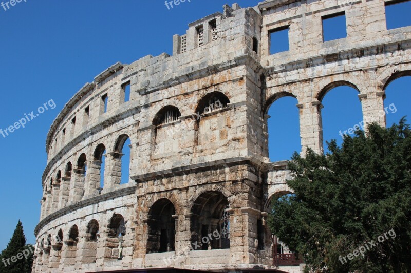 Pula Croatia Cultural Monuments Roman