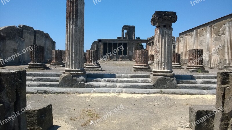 Pompeii Ruins Volcano Italy Vesuvius