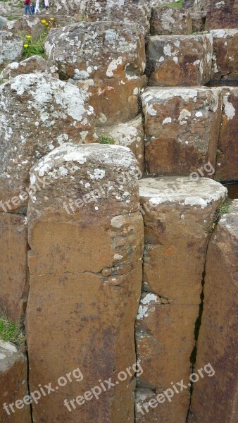 Basalt Causeway Columns Northern Ireland