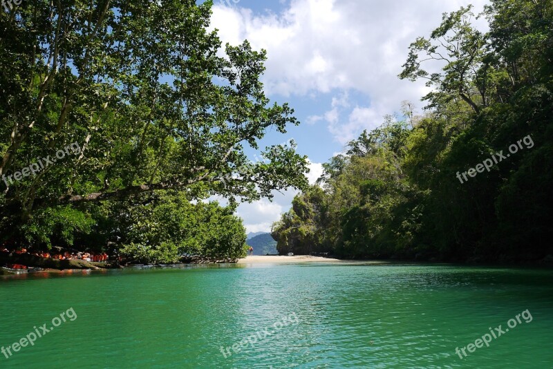 Republic Of The Philippines Getting Down Sea Emerald Wood