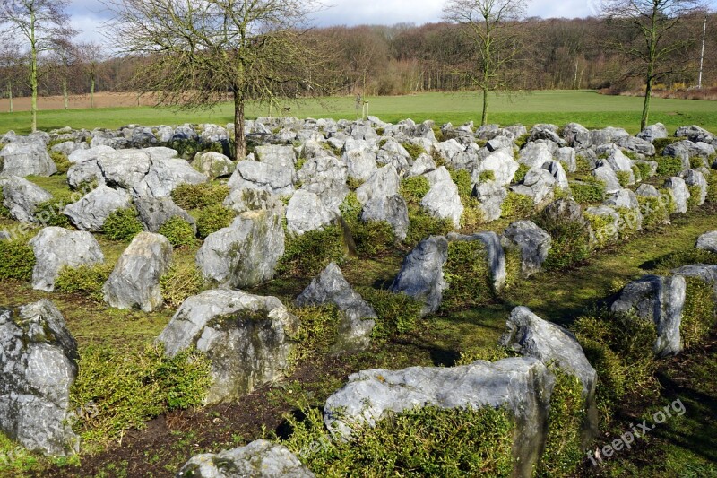 Labyrinth Stone Labyrinth Away Viersen Free Photos