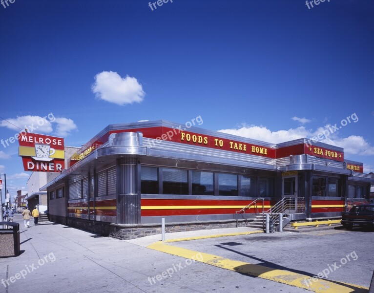 Diner Restaurant Cafe Exterior Food