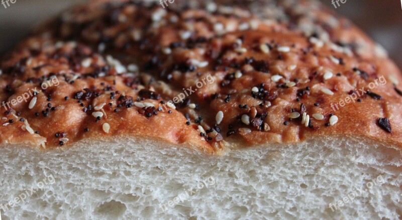 Bread Bakery Sesame Seed Poppy Seed Encrusted