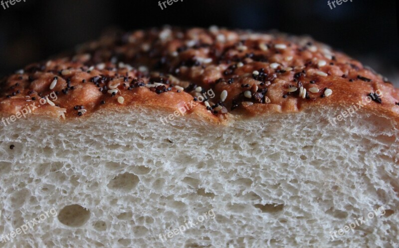 Bread Bakery Sesame Seed Poppy Seed Encrusted