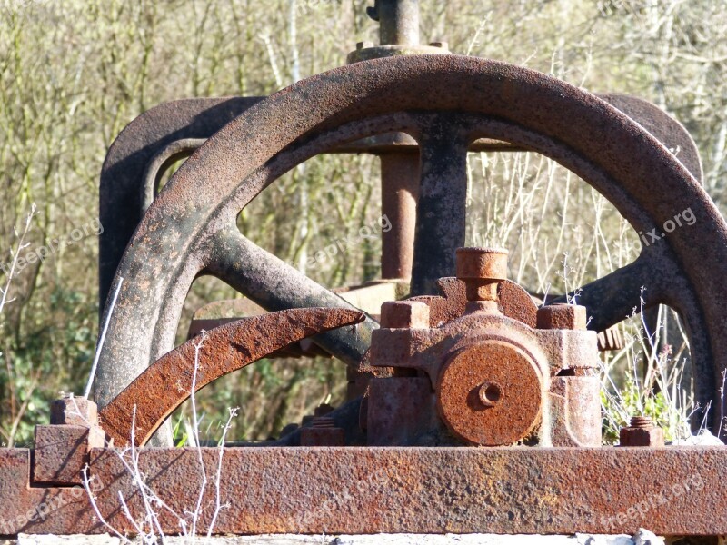 Mechanism Rusty Well Iron Noria