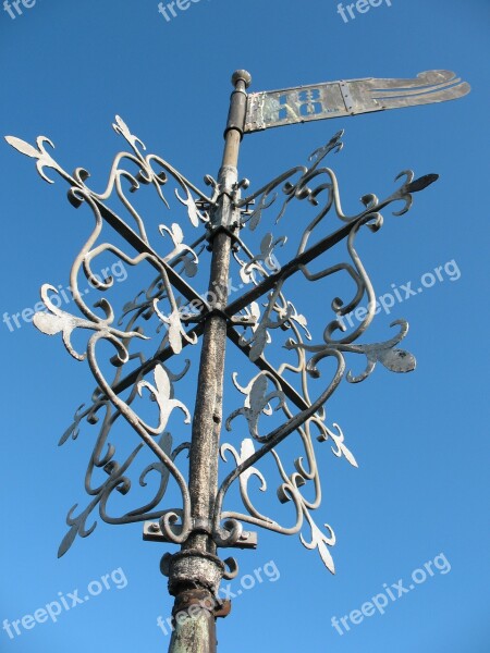 Weathervane Old Historically Ornament Romantic