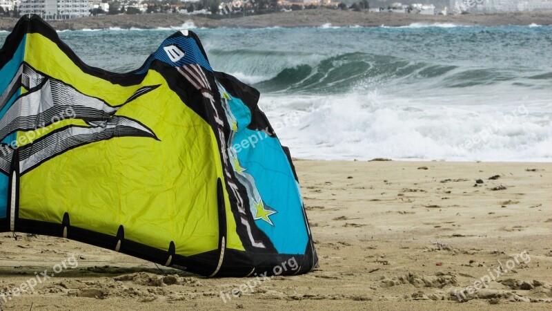 Kite Surf Equipment Sport Action Wind