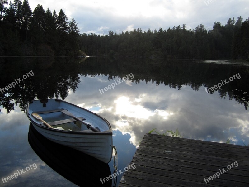 Boat Lake British Columbia Canada Nature