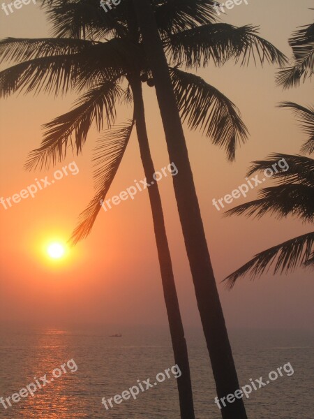 Sunset India Goa Free Photos