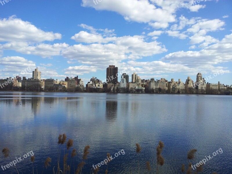 New York Central Park U S Lake Free Photos