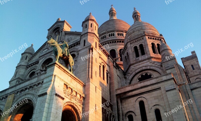 Paris Montmartre France Monument Basilica