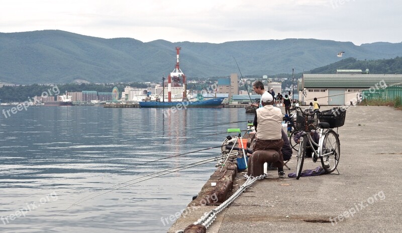 Fishing People Japan Hokkaido Otaru