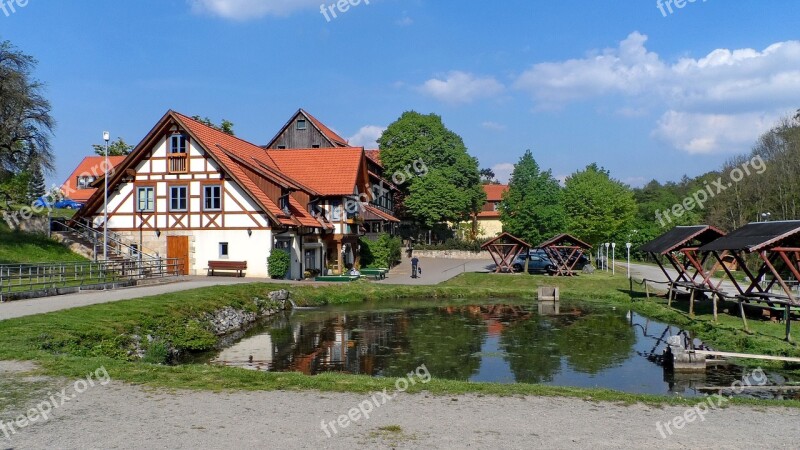 Rearing Pond Monastery Fischer Local Blankenburg In The Harz