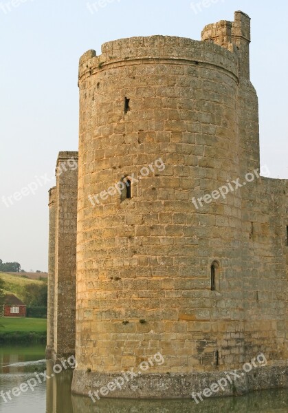 Battlements Blue Bodiam Britain British