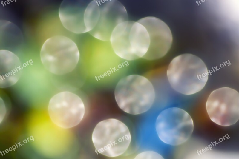 Bokeh Abstract Color Green Blue